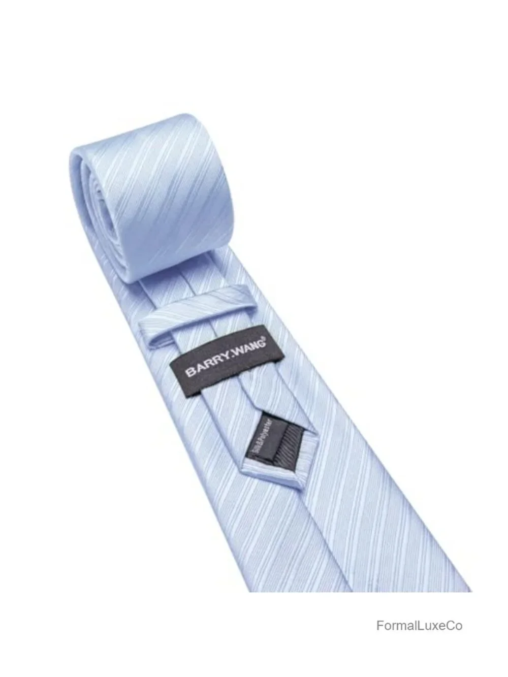Silk Blend Tie Set with Pocket Square & Cufflinks Business Wedding